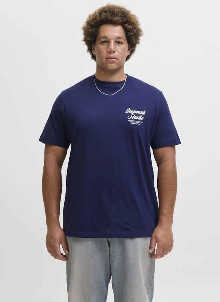 JACK & JONES Plus Size Crew Neck T-Shirt