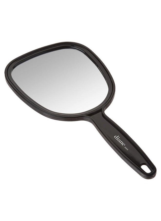 Diane Standard 1X Magnification Hand Mirror, Single Sided Hand Held Mirror with Handle for Salon, Barber, Grooming, Vanity, Shaving, and Travel, Medium, 5" x 11", Black  - Image 4