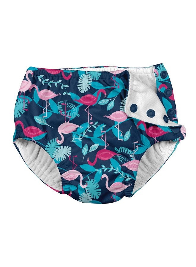 green sprouts i Play Girls Swim Diaper Navy Flamingo's-3T - Image 1