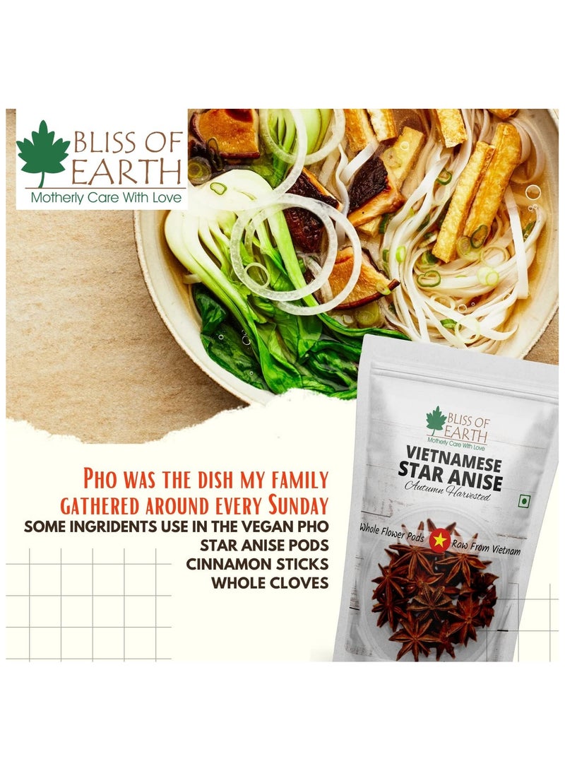 Bliss of Earth 200gm Vietnamese Star Anise, Whole Spices, Chakri Phool - Image 3