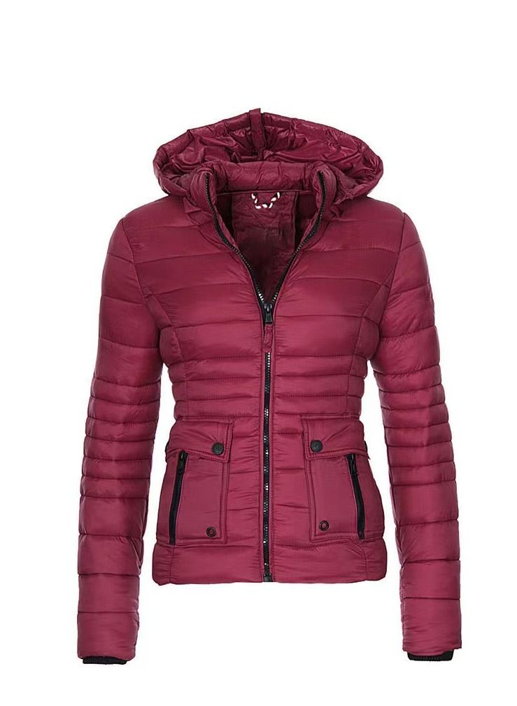 Loquat Short Trim Hooded Down Padded Jacket 