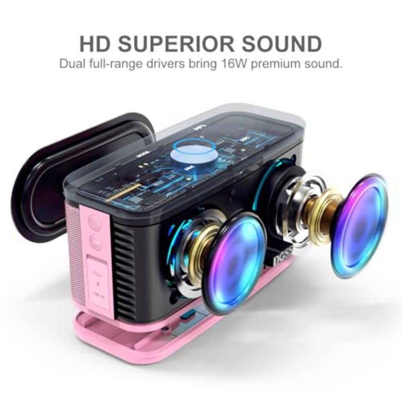 SoundBox Plus Bluetooth Speaker with Superior Sound, Bluetooth 5.0, Wireless Stereo Pairing, Built-in Mic, 20H Playtime, Portable for Hking, Beach, Camping. Outdoor, Home - Image 2