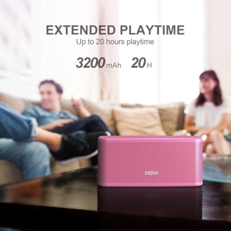 SoundBox Plus Bluetooth Speaker with Superior Sound, Bluetooth 5.0, Wireless Stereo Pairing, Built-in Mic, 20H Playtime, Portable for Hking, Beach, Camping. Outdoor, Home - Image 5