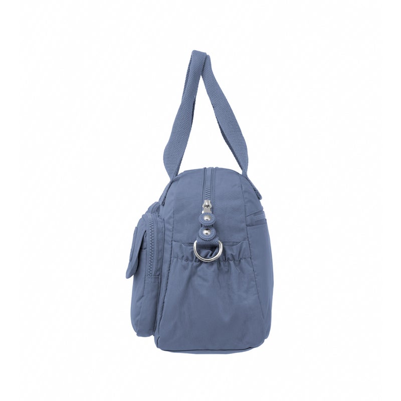CAPRICE COLLECTION Unisex Medium Crossbody Bag – Blue, Water-Resistant Nylon, Spacious 10.4L Capacity - Image 4