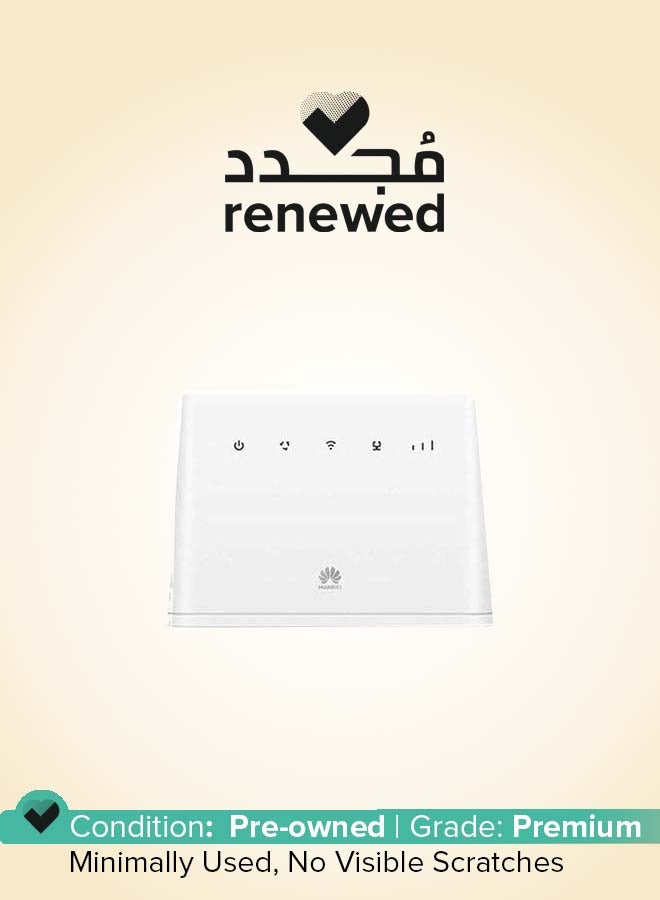 هواوي Renewed - 4G Router 2 LTE Cat4 Wi-Fi 2.4GHz 150 Mbps white - Image 1