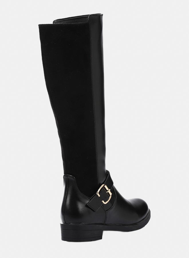 XO Style Leather Boot - Black 2CM - Image 3