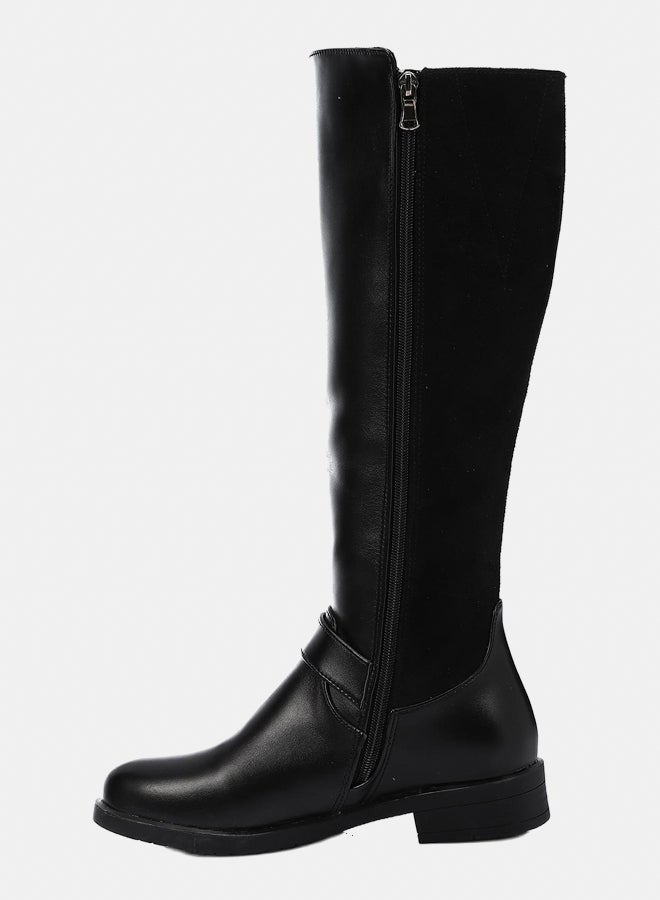 XO Style Leather Boot - Black 2CM - Image 4