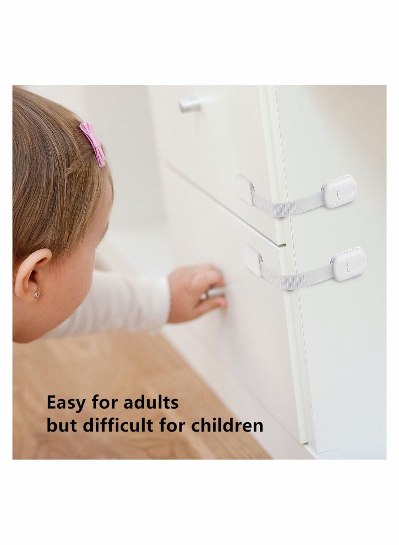 Excefore 8 Piece Baby Safety Locks With Adjustable Strap And Latch System - Image 3