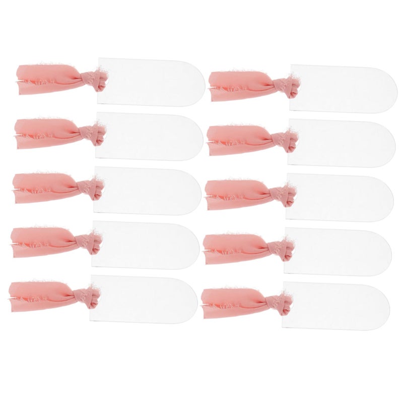 10 Pcs Clear Acrylic Reserved Sign Chair Tags For Wedding Reception And Event Seating - Image 2