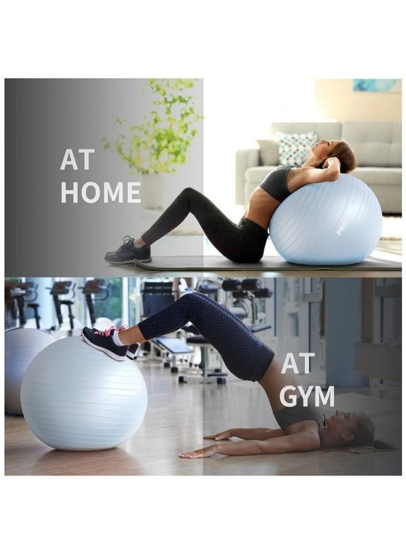 Bukela Professional Yoga Ball – Honeycomb Anti-Burst Design, Non-Slip Surface for Stability, Posture Correction & Balance Training, Heavy-Duty PVC Supports 15kg, 100% Non-Toxic – Ideal for Home/Gym Workouts - Image 5