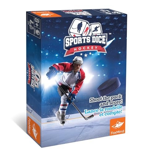 FoxMindGames Sports DiceHockeyBoardGame Shoot The Puck Beat The Goaltender to Score Easy to Learn Fun to Play 2 or 4 Players Ages 7 - Image 1
