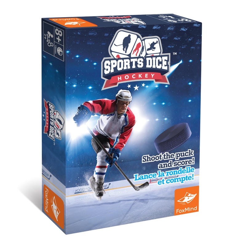 FoxMindGames Sports DiceHockeyBoardGame Shoot The Puck Beat The Goaltender to Score Easy to Learn Fun to Play 2 or 4 Players Ages 7 - Image 3