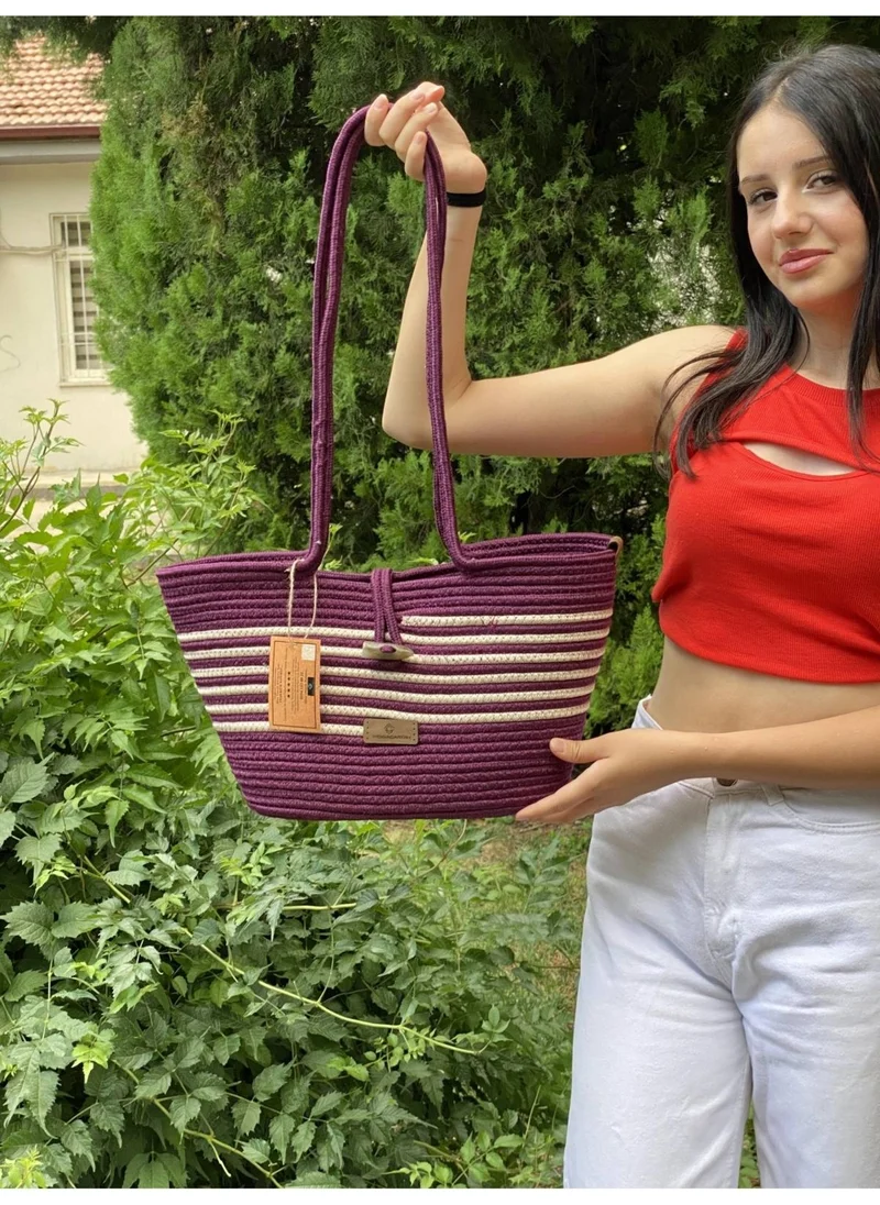 بدز ديري Jute Straw Look Handbag Beach Bag Shoulder Bag