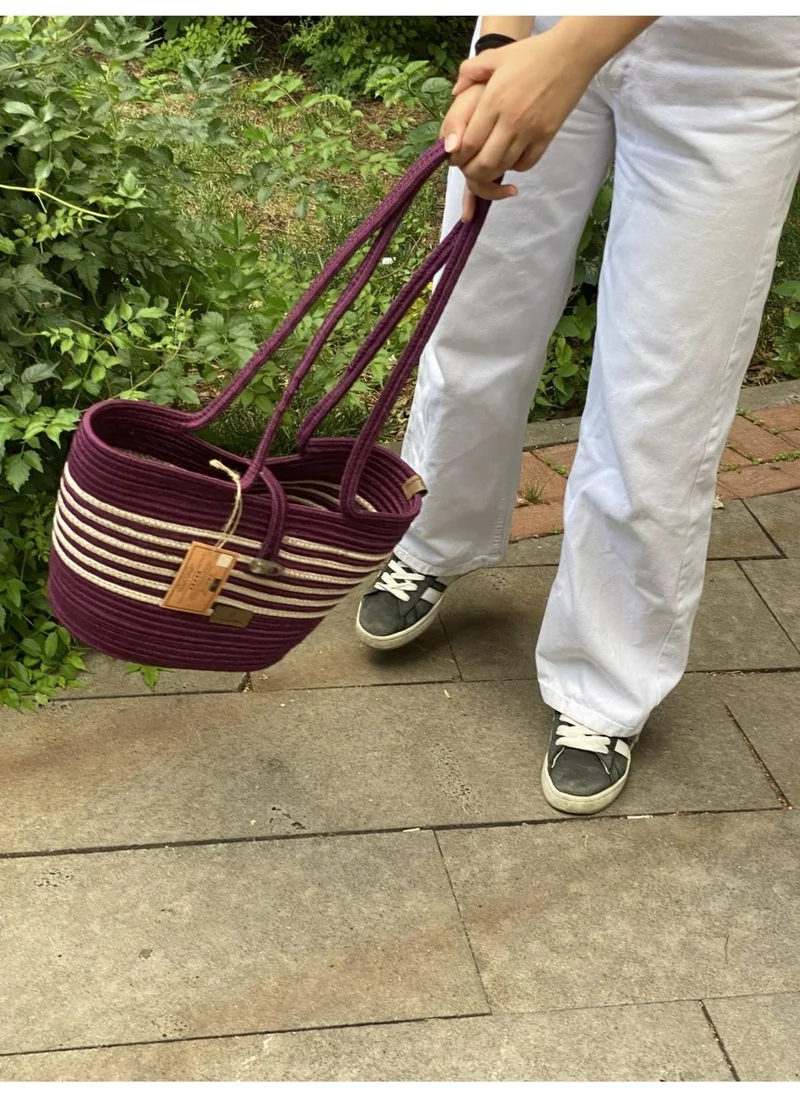 بدز ديري Jute Straw Look Handbag Beach Bag Shoulder Bag
