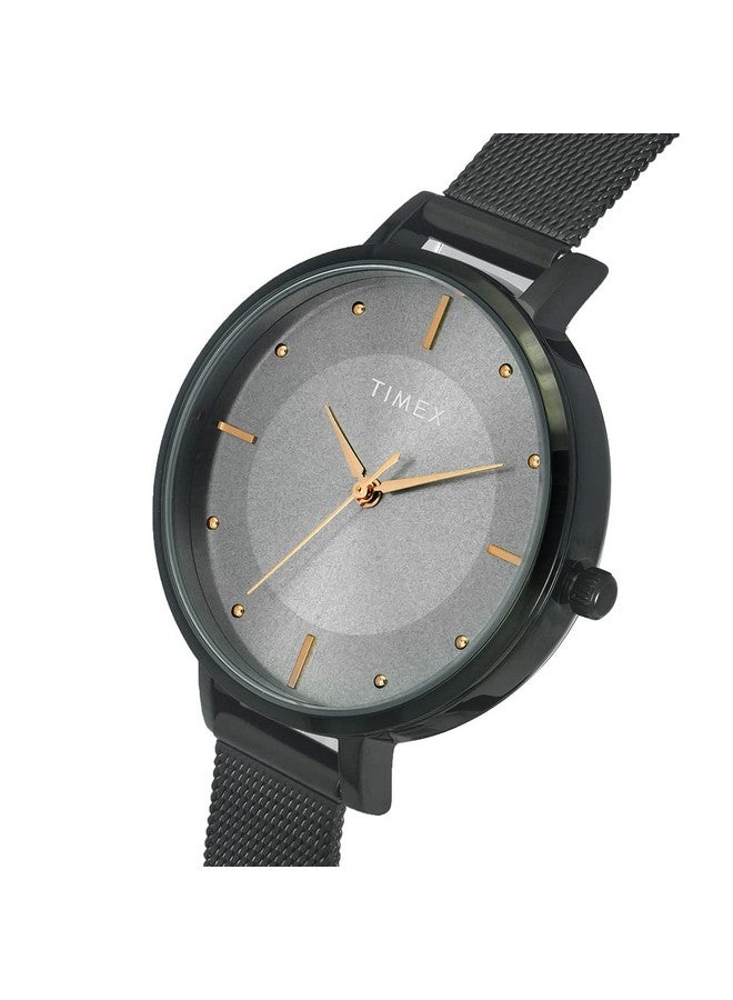 تيميكس ساعة تايمكس انالوج بمينا رمادية للنساء - TWEL155SMU12 - Image 3