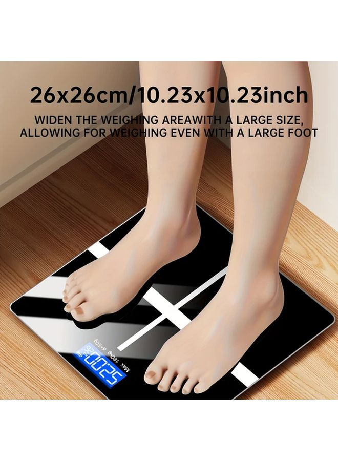 Digital Bathroom Scale Black High Precision 396 8LB 180kg Large LCD Display - Image 5