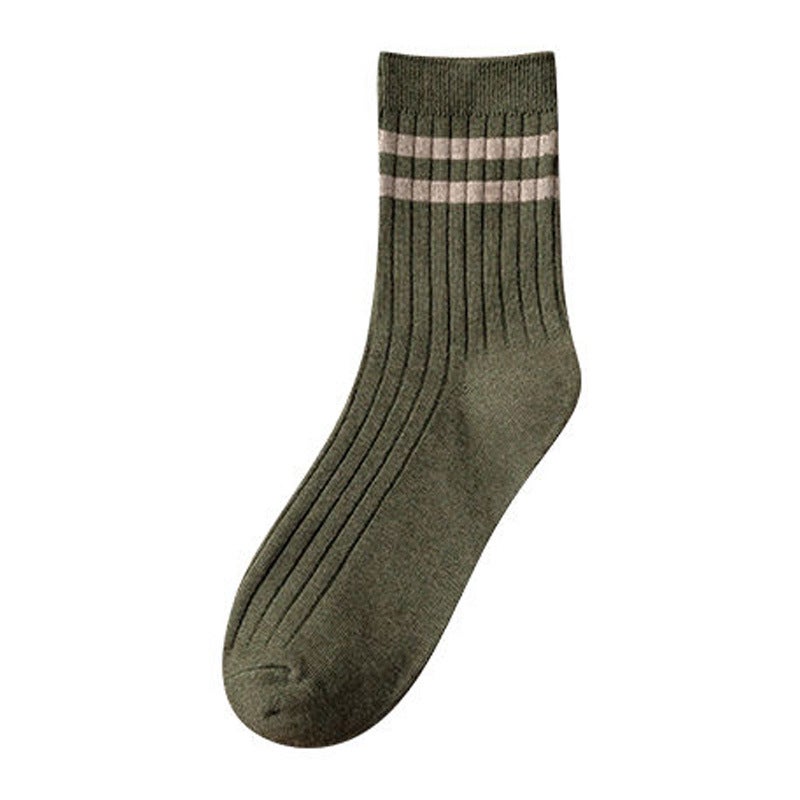Generic [Special offer 5 pairs 7.8 yuan] mens mid-calf length socks spring and autumn sweat-absorbent breathable ins versatile student sports solid color men Dark gray - Image 4
