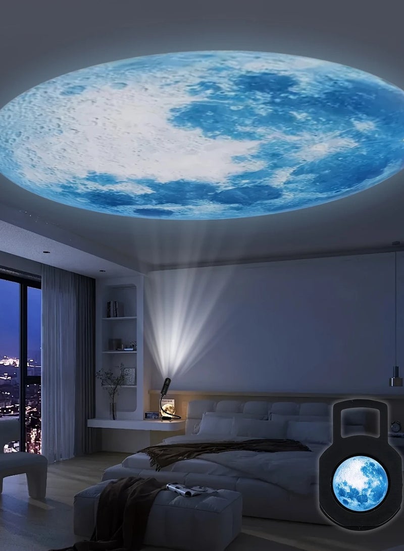 جهاز عرض ضوء القمر LED، ضوء ليلي قابل للتعديل بزاوية 360°