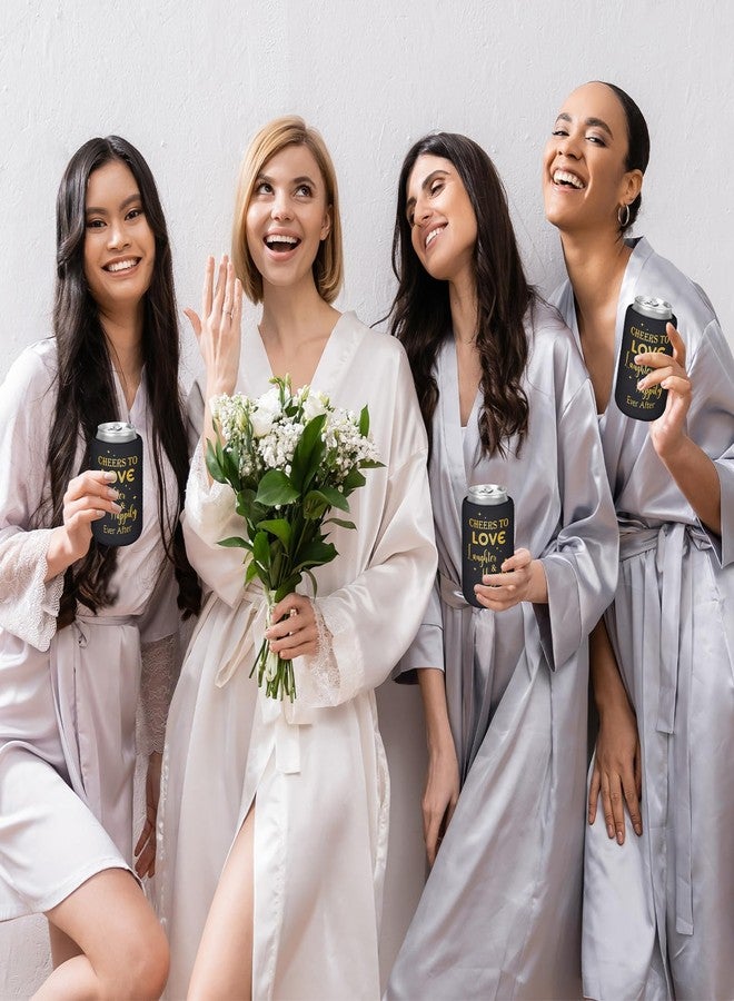 FoldTier Wedding Can Cooler Decorations Cheers to Love Laughter and Happily Ever After Can Cooler for Wedding Supplies Bridal Showers Engagements Bachelorette Parties(100 Pcs) - Image 3