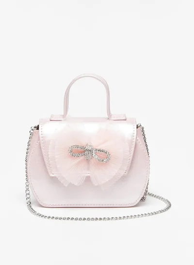 Flora Bella By Shoexpress Bow Embellished Crossbody Bag