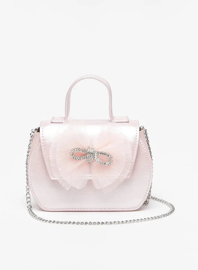 Flora Bella By Shoexpress Bow Embellished Crossbody Bag