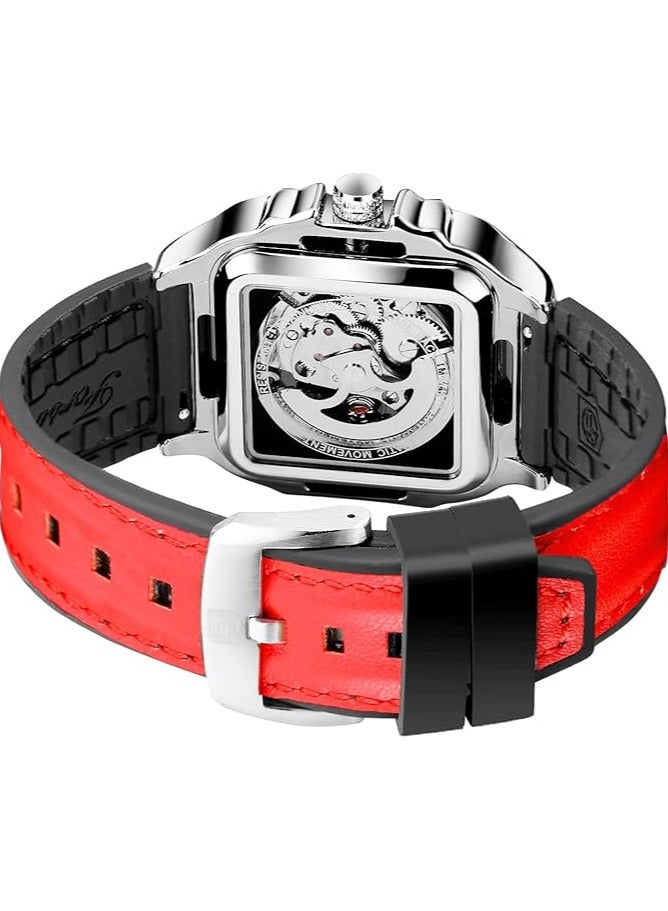 FORSINING Watches for Men Watch Leather Strap Luxury Luminous Water Resistant Automatic Mechanical Wristwatch 1008 - Image 5