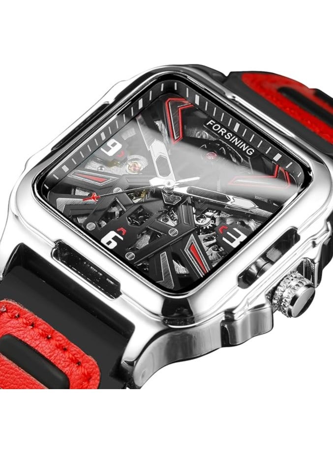 FORSINING Watches for Men Watch Leather Strap Luxury Luminous Water Resistant Automatic Mechanical Wristwatch 1008 - Image 3