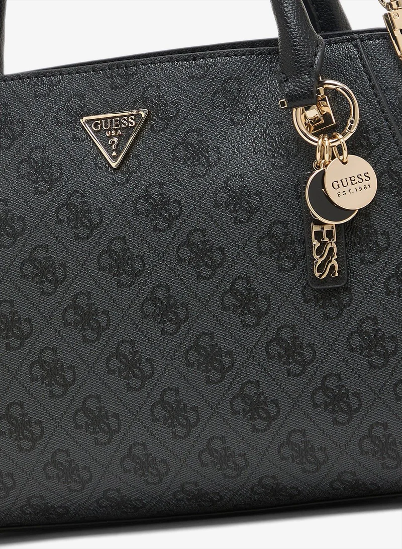 Guess coal logo Noelle II Luxury Satchel Bag for Women | Best Price UAE