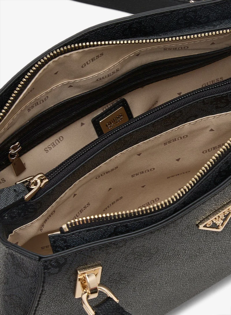 Guess coal logo Noelle II Luxury Satchel Bag for Women | Best Price UAE