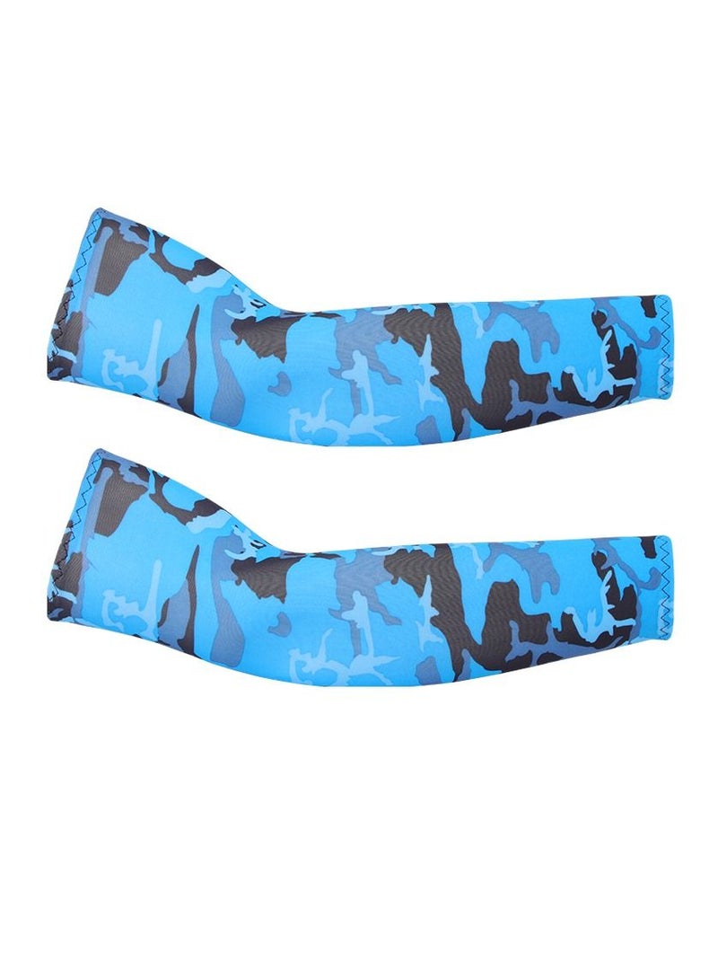 Loquat Sunshade Sports Outdoor Cycling Driving Gloves Arm Covers Ice Sleeves 
