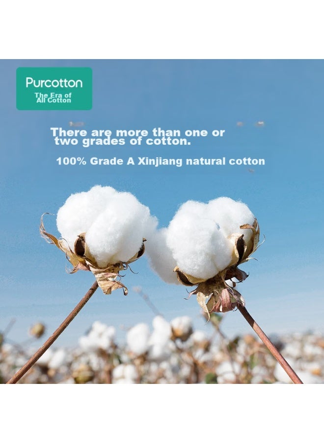 Purcotton Light Time Series Pure Cotton Face Towel, Household Absorbent Towel, Soft And Quick-drying, Time Pink, 32cm*70cm - Image 4