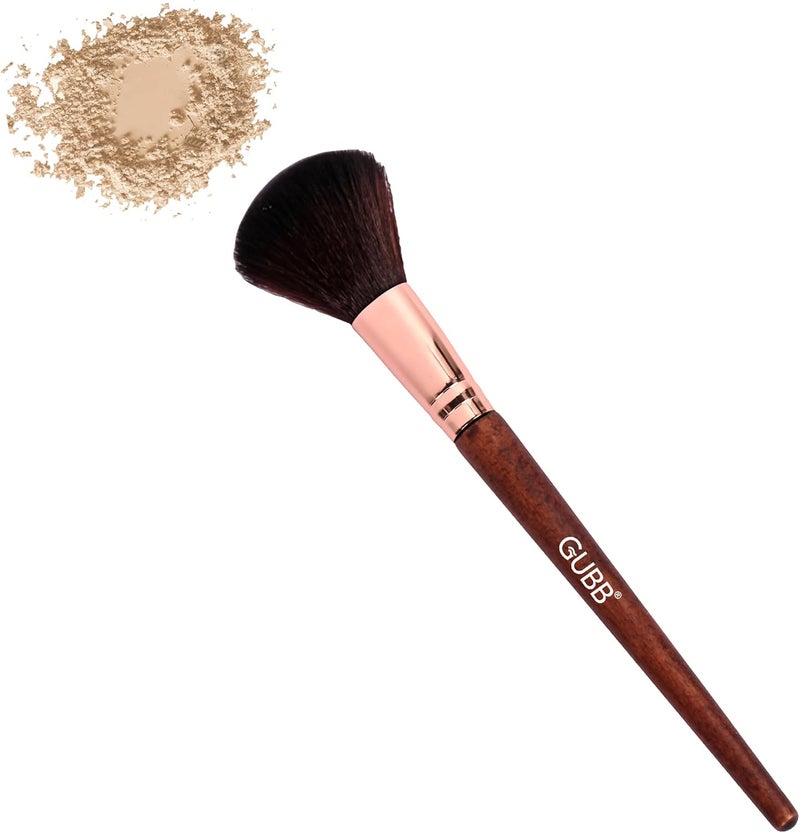 GUBB USA Blush Brush For Face Makeup, Professional Wooden Makeup Brush Single - Image 1