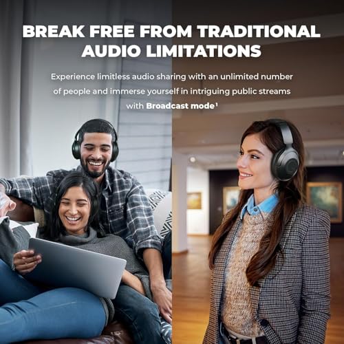 Creative Zen Hybrid Pro (Classic) Wireless Over-Ear Headphones with LE Audio, BT-L3 Wireless LE Audio Transmitter and Boom Mic, Up to 100 Hours, Hybrid Active Noise Cancellation, Ambient Mode - Image 3