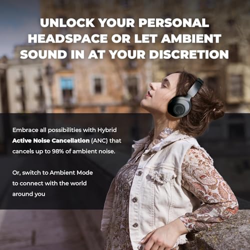 Creative Zen Hybrid Pro (Classic) Wireless Over-Ear Headphones with LE Audio, BT-L3 Wireless LE Audio Transmitter and Boom Mic, Up to 100 Hours, Hybrid Active Noise Cancellation, Ambient Mode - Image 5