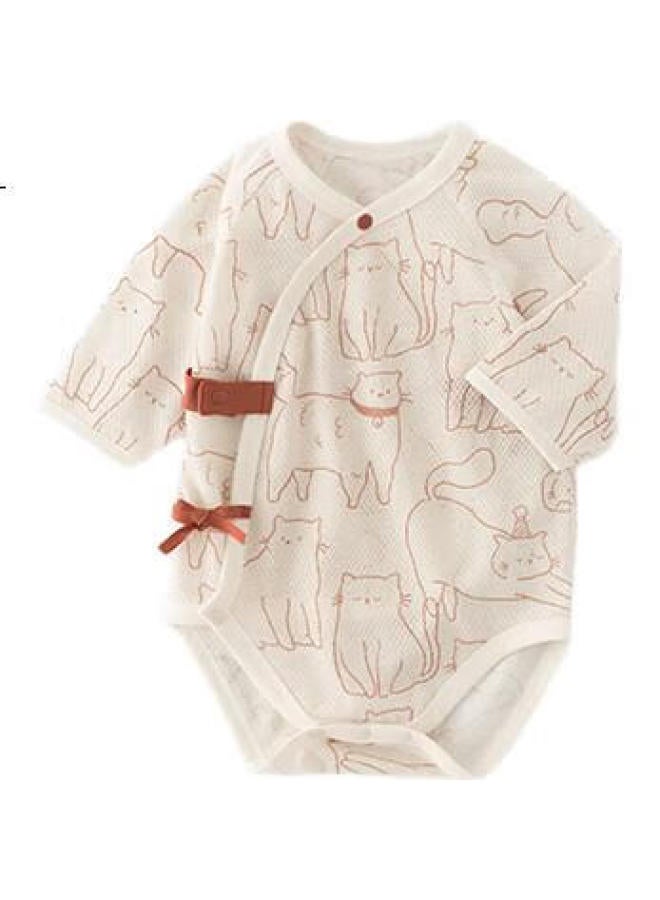 Good bear Cute Bear Newborn Baby R Per Breathable Mesh Air Conditioning Clothes Infant Triangle Ha Clothes Air Conditioning Clothes Summer Thin Section - Image 3