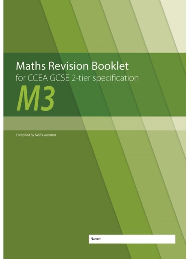 Maths Revision Booklet M3 for CCEA GCSE 2 tier Specification - Paperback