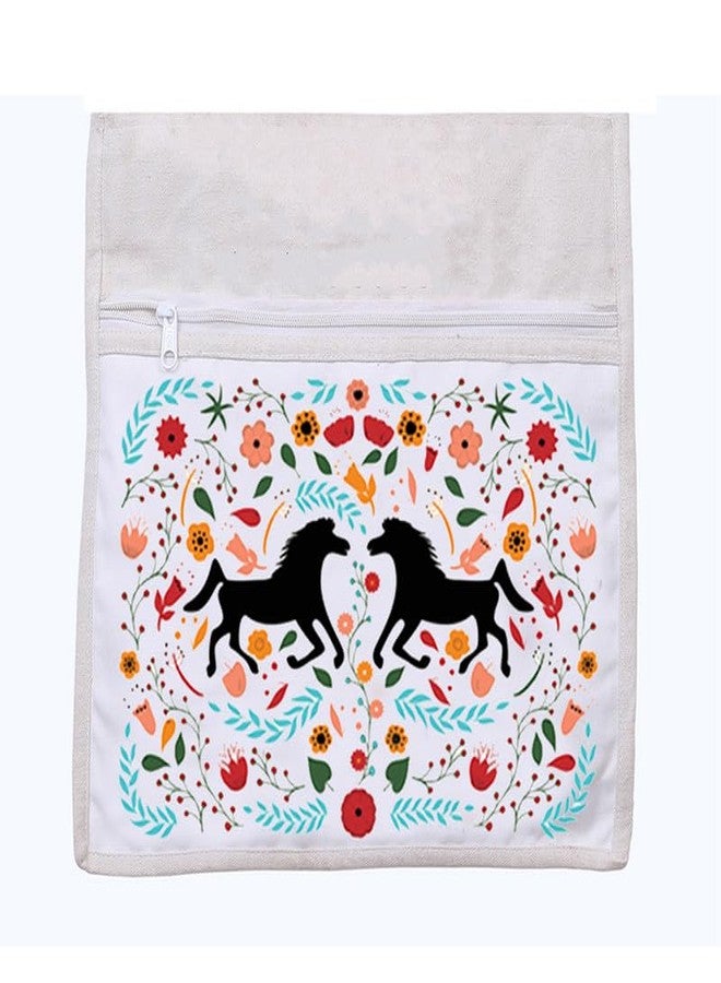 PrintingZone Eco Cotton Canvas Crossbody Tote Bag | Sturdy Carry Bag for Travel, Shopping, Picnic - Image 4