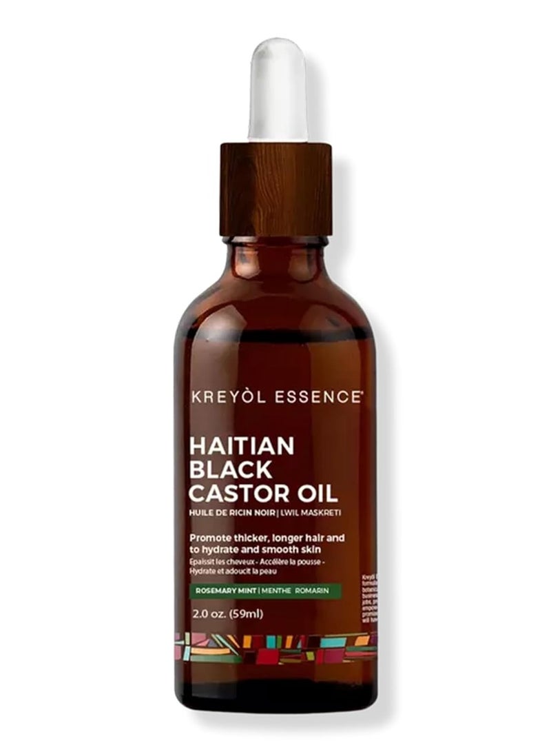 Kreyol Essence - Haitian Black Castor Oil for Skin and Hair, Glass Bottle - Cold Pressed Castor Oil, Hexane Free Castor Oil, Paraben Free, Natural Ingredients - Image 1