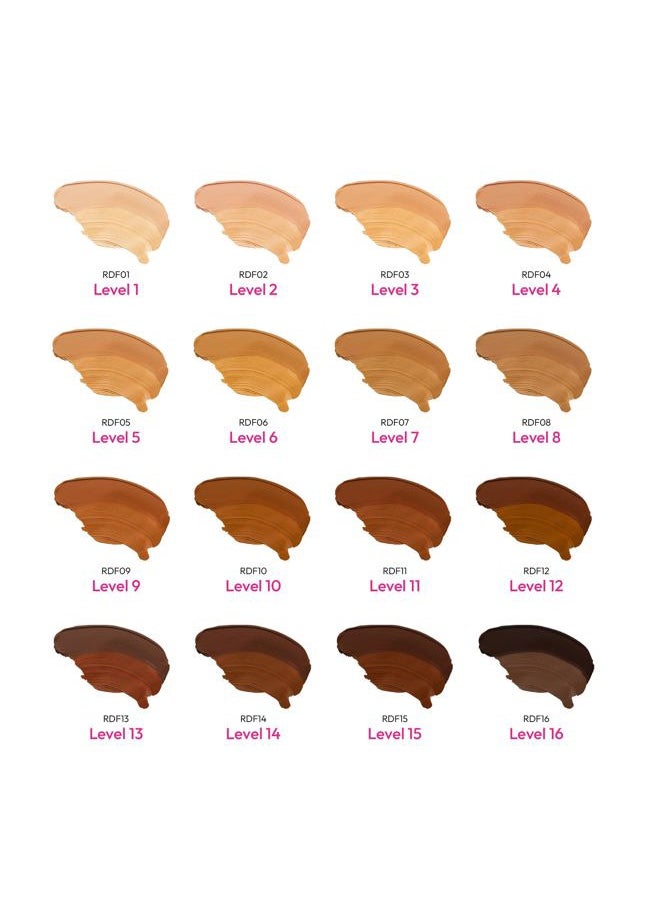 Ruby Kisses - 3D Face Creator Cream Foundation & Concealer, 12 Hours Long Lasting, Medium to Full Coverage, Non-Greasy, Ideal for Makeup & Contour Palette (Level 15) - Image 1