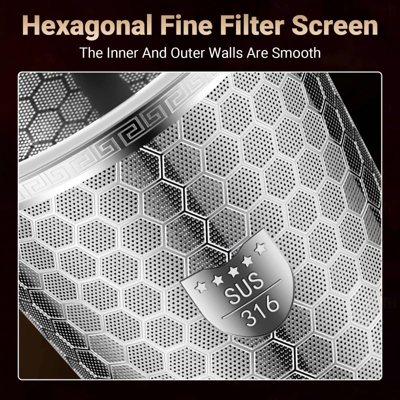 ANTYA 316 Stainless Steel Tea Infuser - 2 Pack, Fine Mesh, Hexagonal Mesh Pattern With Wide Rim Loose Leaf Tea Steeper - Image 4