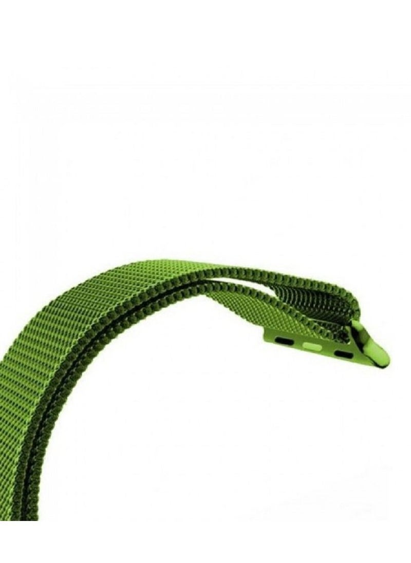 Generic - Apple Watch 38mm 40mm 41mm Stainless Steel Milanese Mesh Band Magnetic Loop Replacement Strap Light Green - Image 1