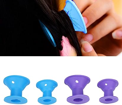 Uxsiya Mushroom Hair Rollers Large Small 20pcs Silicone Hair Curlers for Long Medium Hair for Short Hair for Women - Image 4