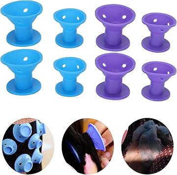 Uxsiya Mushroom Hair Rollers Large Small 20pcs Silicone Hair Curlers for Long Medium Hair for Short Hair for Women - Image 5
