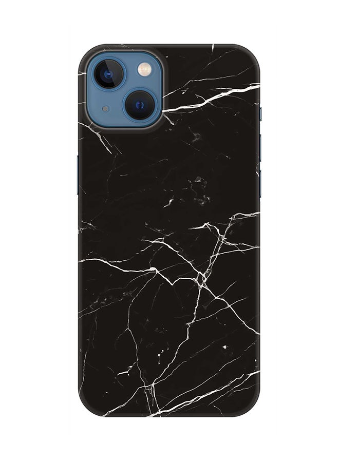 Stylizedd Case for iPhone 15 Slim Snap Classic Series Mobile Cover Hard PC Shield Matte Finish Phone CasePrint - Marble Print Black - Image 1