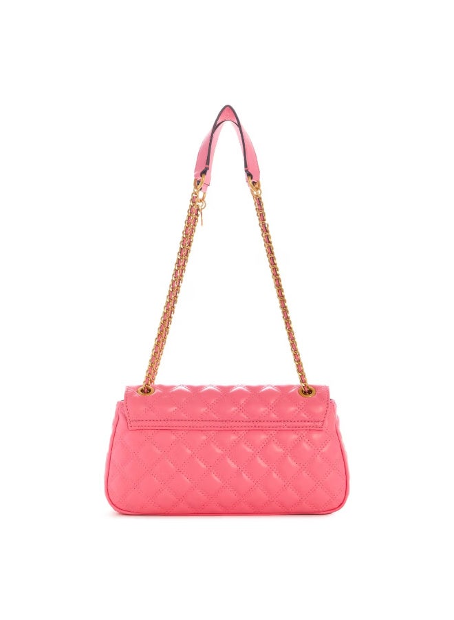 Guess Giully Convertible X-Body Flap Closure Pink Sling Bag Free Size - Image 3