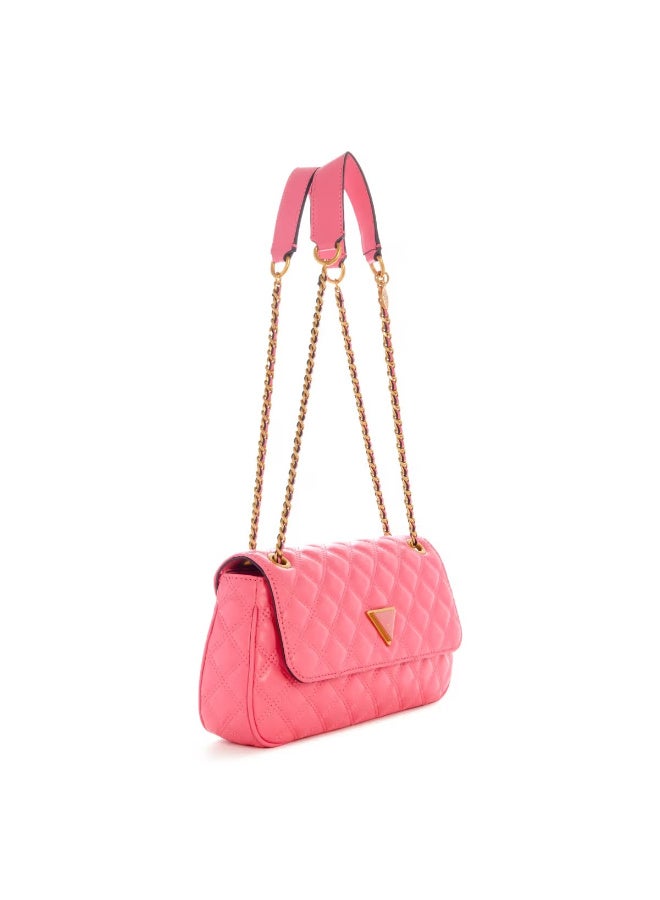 Guess Giully Convertible X-Body Flap Closure Pink Sling Bag Free Size - Image 2