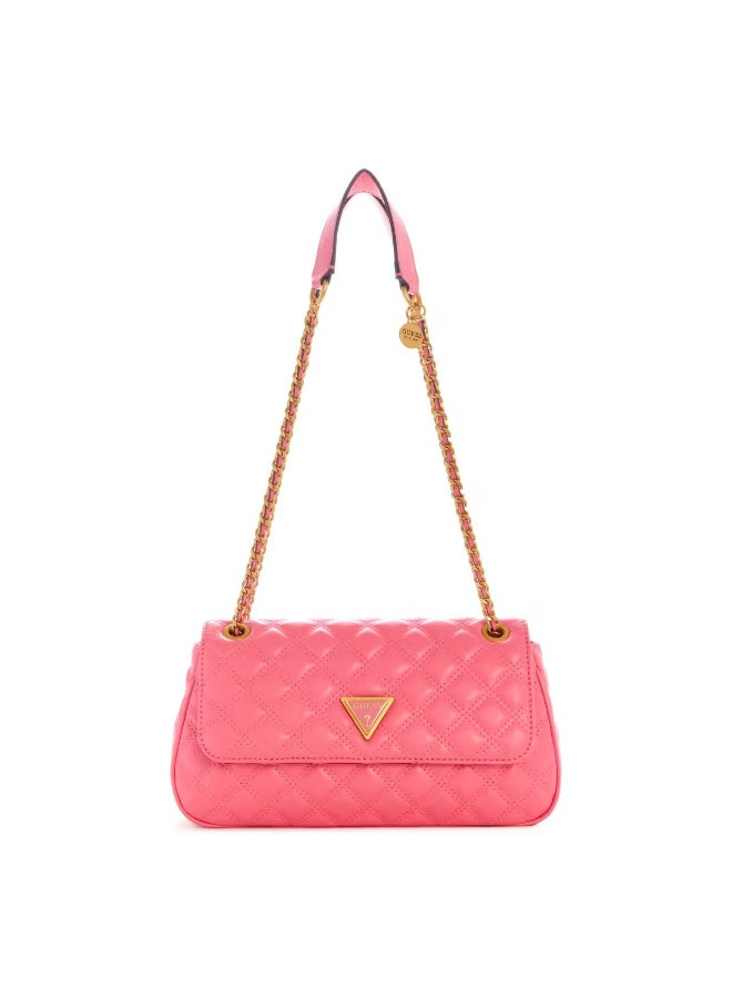 Guess Giully Convertible X-Body Flap Closure Pink Sling Bag Free Size - Image 1