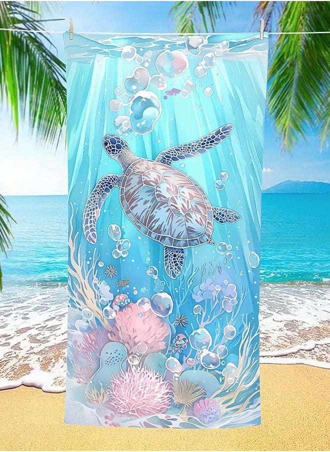 GROIC Microfiber Beach Towel,Beach Towel Bag, 63''x31'' Large Towels, Lightweight Compact Quick Dry Absorbent Pool Towel for Bath,Camping,Swimming,Travel Accessories,Compact Towels for Swimming Pool  - Image 5