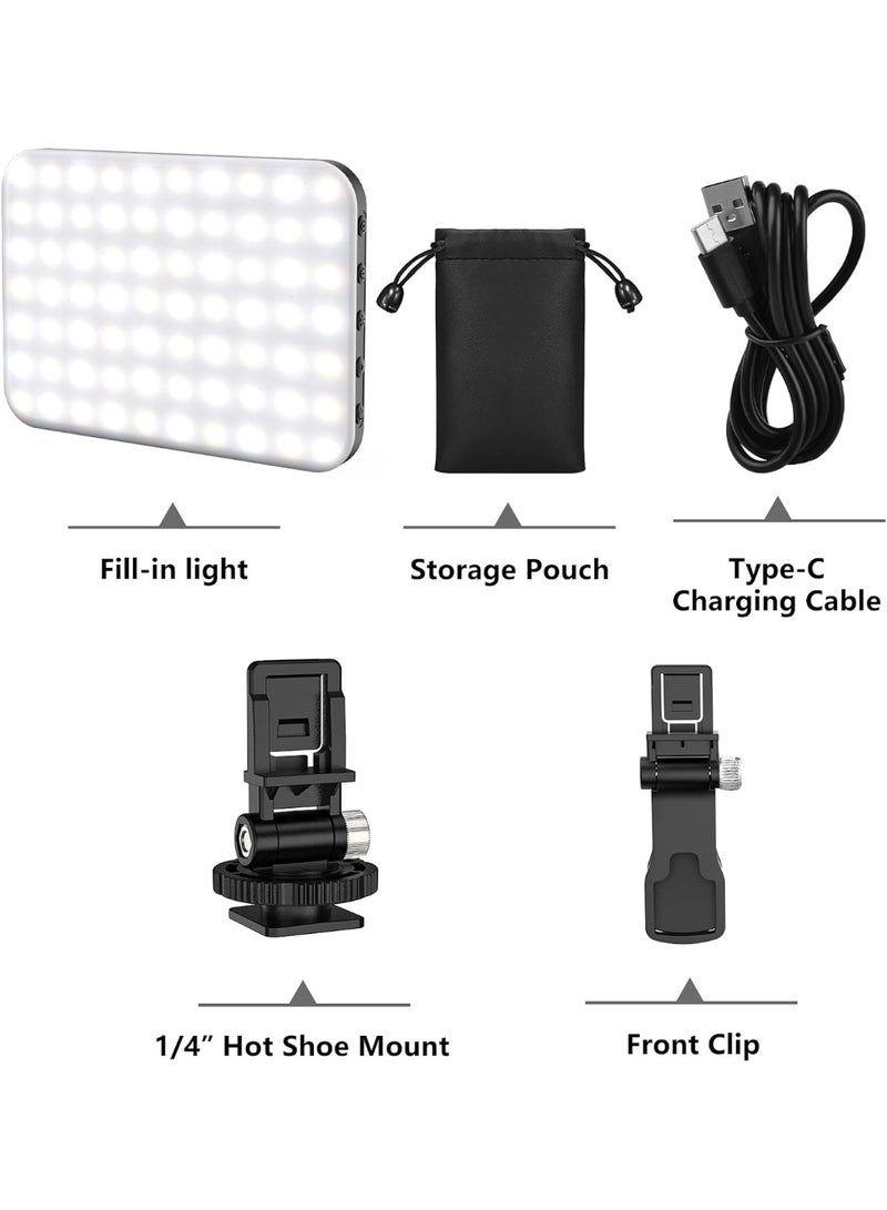 Rechargeable Selfie Light with 60 LEDs – 2200mAh Clip-On Video Light for Mobile, Tablet & Laptop – 7 Lighting Modes, 10 Brightness Levels - Image 2