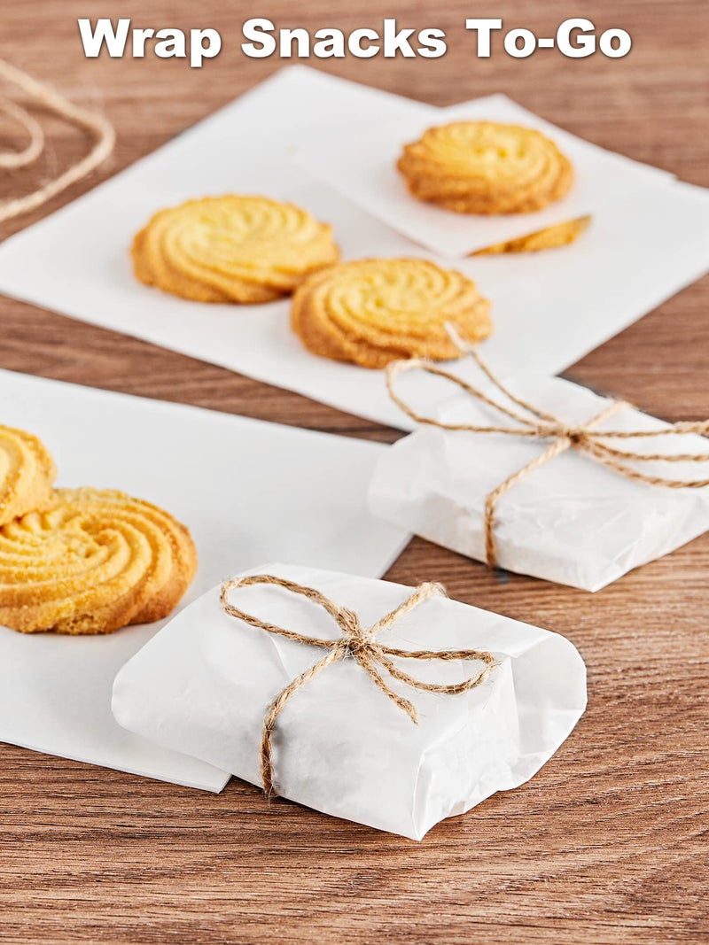 SMARTAKE 6 x 6 Inches Wax Paper for Food, 1000 Pcs Non-Stick Hamburger Patty Paper, Square Sandwich Separators Wrapping Paper, for Lunch, Restaurants, Barbecues, Picnics, Parties, White - Image 5